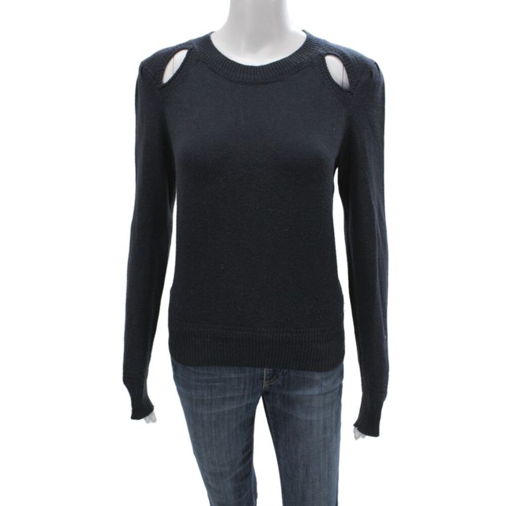 Isabel Marant Etoile Unisex Dark Blue Pullover Crew Neck Long Sleeve Size 40